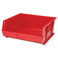 Bac empilable & &agrave; suspendre, 16-1/2" la, 7" h x 14-3/4" p, Rouge Solutions industrielles ALPHA