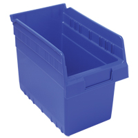 Bacs pour &eacute;tag&egrave;re Store-Max, 6-5/8" la x 8" H x 11-5/8" p, Bleu, Capacit&eacute; 44 lb Solutions industrielles ALPHA