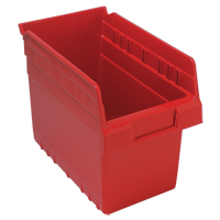 Bacs pour &eacute;tag&egrave;re Store-Max, 6-5/8" la x 8" H x 11-5/8" p, Rouge, Capacit&eacute; 44 lb Solutions industrielles ALPHA