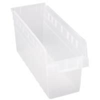 Bacs pour &eacute;tag&egrave;re Store-Max, 6-5/8" la x 8" H x 17-7/8" p, Transparent, Capacit&eacute; 56 lb Solutions industrielles ALPHA