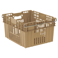 Contenant en plastique empilable Stack-N-Nest pour l'agriculture, 20" x 24" x 13,4", Beige Solutions industrielles ALPHA