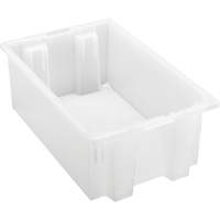 Contenant robuste Stack & Nest, 6" x 11" x 18", Transparent Solutions industrielles ALPHA