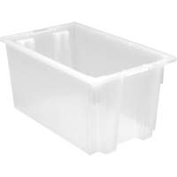 Contenant robuste Stack & Nest, 12" x 15,5" x 23,5", Transparent Solutions industrielles ALPHA