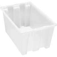 Contenant robuste Stack & Nest, 15" x 19,5" x 29,5", Transparent Solutions industrielles ALPHA