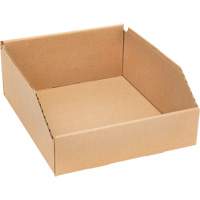Deep Corrugated Parts Bins, 9-3/4" W x 11-1/4" D x 4-1/2" H, Beige Solutions industrielles ALPHA
