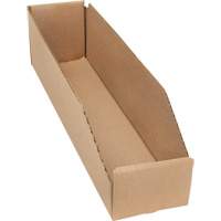 Deep Corrugated Parts Bins, 3-3/4" W x 17-1/4" D x 4-1/2" H, Beige Solutions industrielles ALPHA