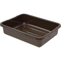 Bac d'entreposage tout usage &agrave; fond rainur&eacute;, 5" ha x 15" p x 21" lo, Plastique, Brun Solutions industrielles ALPHA