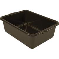 Bac d'entreposage tout usage &agrave; fond plat, 7" ha x 15" p x 21" lo, Plastique, Brun Solutions industrielles ALPHA