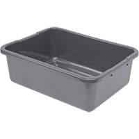 Bac d'entreposage tout usage &agrave; fond rainur&eacute;, 7" ha x 15" p x 21" lo, Plastique, Gris Solutions industrielles ALPHA