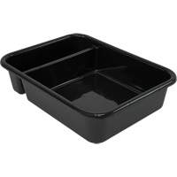 Bac d'entreposage tout usage &agrave; compartiment, 7" ha x 15" p x 20" lo, Plastique, Noir Solutions industrielles ALPHA