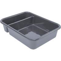 Bac d'entreposage tout usage &agrave; compartiment, 5" ha x 15" p x 20" lo, Plastique, Gris Solutions industrielles ALPHA