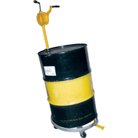 Chariots &agrave; inclinaison pour baril, Acier, Capacit&eacute;e 900 lb, Diam&egrave;tre 23-1/2", Roue en Caoutchouc rigide Solutions industrielles ALPHA