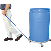 Chariots &agrave; &eacute;tages multiples pour baril, Acier, Capacit&eacute;e 900 lb, Diam&egrave;tre 23-1/2", Roue en Caoutchouc Solutions industrielles ALPHA