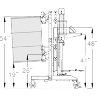 Manipulateur ergonomique de baril &agrave; balance, DM-100-S, 30 - 85 gal. US (25 - 70 gal. imp.) Solutions industrielles ALPHA