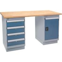 Pre-Designed Workbench, Door & Drawers, 2500 lbs. Cap., 72" W x 30" D, 34" H Solutions industrielles ALPHA