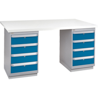 Pre-Designed Workbench, 72" W x 30" D x 34" H, 2500 lbs. Capacity Solutions industrielles ALPHA