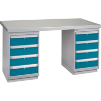 Pre-Designed Workbench, 72" W x 30" D x 34" H, 2500 lbs. Capacity Solutions industrielles ALPHA
