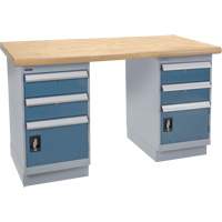 Pre-Designed Workbench, Dual Drawers, 2500 lbs. Cap., 72" W x 36" D, 34" H Solutions industrielles ALPHA