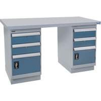 Pre-Designed Workbench, 72" W x 36" D x 34" H, 2500 lbs. Capacity Solutions industrielles ALPHA