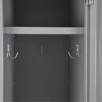 Clean Line Lockers, 3 -tier, Bank of 4, 48" x 18" x 82", Steel, Beige, Rivet (Assembled) Solutions industrielles ALPHA