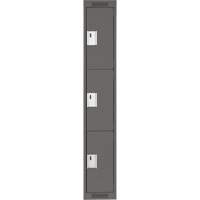 Casiers Clean Line, 3 niveaux, 12" x 18" x 72", Acier, Charbon, Rivet (assembl&eacute;) Solutions industrielles ALPHA
