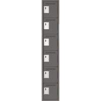 Petits casiers Clean Line, 6 niveaux, 12" x 18" x 72", Acier, Charbon, Rivet (assembl&eacute;) Solutions industrielles ALPHA