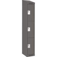 Casiers Clean Line, 3 niveaux, 12" x 18" x 78", Acier, Charbon, Rivet (assembl&eacute;) Solutions industrielles ALPHA