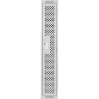 Casiers Clean Line, 12" x 12" x 72", Acier, Gris, Rivet (assembl&eacute;), Perfor&eacute; Solutions industrielles ALPHA