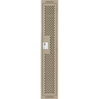 Casiers Clean Line, 12" x 15" x 72", Acier, Beige, Rivet (assembl&eacute;), Perfor&eacute; Solutions industrielles ALPHA