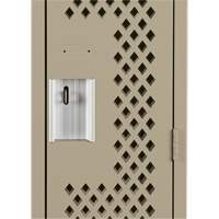 Casiers Clean Line, 12" x 15" x 72", Acier, Beige, Rivet (assembl&eacute;), Perfor&eacute; Solutions industrielles ALPHA