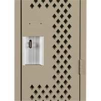 Casiers Clean Line, Bloc de 2, 24" x 15" x 72", Acier, Beige, Rivet (assembl&eacute;), Perfor&eacute; Solutions industrielles ALPHA