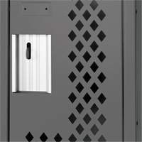 Casiers Clean Line, 2 niveaux, 12" x 15" x 72", Acier, Charbon, Rivet (assembl&eacute;), Perfor&eacute; Solutions industrielles ALPHA