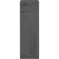 Clean Line Lockers, Bank of 2, 24" x 18" x 82", Steel, Charcoal, Rivet (Assembled), Perforated Solutions industrielles ALPHA