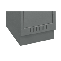 Clean Line Economy Lockers Recessed Base, 1 Banks, 4" H x 12" W x 18" D, Steel Solutions industrielles ALPHA