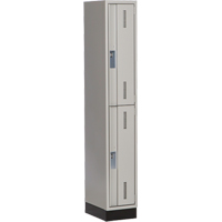 Casiers robustes Concorde, 2 niveaux, 12" x 18" x 76", Acier, Gris, Soud&eacute; (assembl&eacute;) Solutions industrielles ALPHA