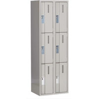 Casiers robustes Concorde, 3 niveaux, Bloc de 2, 24" x 18" x 72", Acier, Gris, Soud&eacute; (assembl&eacute;) Solutions industrielles ALPHA