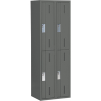 Casiers robustes Concorde, 2 niveaux, Bloc de 2, 24" x 18" x 72", Acier, Charbon, Soud&eacute; (assembl&eacute;) Solutions industrielles ALPHA