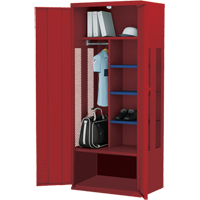 Deluxe Gear Locker, Steel, 36" W x 24" D x 72" H, Red Solutions industrielles ALPHA
