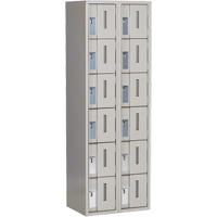 Casiers robustes Concorde, 6 niveaux, Bloc de 2, 24" x 18" x 72", Acier, Gris, Soud&eacute; (assembl&eacute;) Solutions industrielles ALPHA