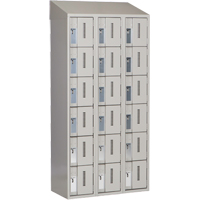 Concorde Heavy-Duty Lockers, 6 -tier, Bank of 3, 36" x 18" x 78", Steel, Grey, Welded (Assembled) Solutions industrielles ALPHA