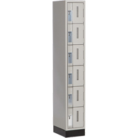 Casiers robustes Concorde, 6 niveaux, 12" x 18" x 76", Acier, Gris, Soud&eacute; (assembl&eacute;) Solutions industrielles ALPHA