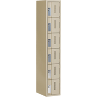 Casiers robustes Concorde, 6 niveaux, 12" x 18" x 72", Acier, Beige, Soud&eacute; (assembl&eacute;) Solutions industrielles ALPHA
