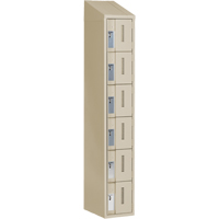 Casiers robustes Concorde, 6 niveaux, 12" x 18" x 78", Acier, Beige, Soud&eacute; (assembl&eacute;) Solutions industrielles ALPHA