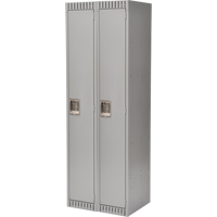 Casiers, Bloc de 2, 24" x 18" x 72", Acier, Gris, D&eacute;mont&eacute; Solutions industrielles ALPHA