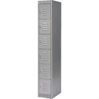 Casiers, 6 niveaux, 12" x 18" x 72", Acier, Gris, D&eacute;mont&eacute; Solutions industrielles ALPHA