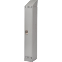 Lockers, 12" x 18" x 86", Steel, Grey, Knocked Down Solutions industrielles ALPHA