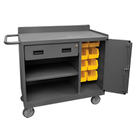 Mobile Workbench Cabinet, Steel Surface Solutions industrielles ALPHA
