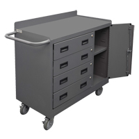 Mobile Workbench Cabinet, Steel Surface Solutions industrielles ALPHA