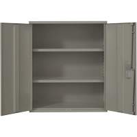 Armoire de rangement Lo-Boy, Acier, 2 Tablettes, 40" h x 36" la x 18" P, Gris Solutions industrielles ALPHA