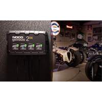 Genius&reg; 2X4 4-Bank, 8-Amp Battery Charger Solutions industrielles ALPHA